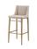 Modrest Mimi - Contemporary Beige & Brass Bar Stool (Set of 2) by VIG Furniture