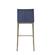 Modrest Mimi - Contemporary Blue Velvet & Antique Brass Bar Stool (Set of 2) by VIG Furniture