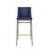Modrest Mimi - Contemporary Blue Velvet & Antique Brass Bar Stool (Set of 2) by VIG Furniture