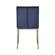 Modrest Mimi - Contemporary Blue Velvet & Antique Brass Dining Chair (Set of 2) by VIG Furniture