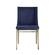 Modrest Mimi - Contemporary Blue Velvet & Antique Brass Dining Chair (Set of 2) by VIG Furniture