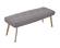 Modrest Cici - Contemporary Grey & Antique Brass Bench by VIG Furniture