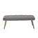 Modrest Cici - Contemporary Grey & Antique Brass Bench by VIG Furniture