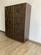 Modrest Auer- Brown Oak & Gold Wine Rack Cabinet by VIG Furniture