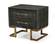 Modrest Howard - Modern Shagreen Grey Leatherette & Gold Nightstand by VIG Furniture