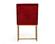 Modrest Barker - Modern Red & Brush Gold Dining Chair (Set of 2) by VIG Furniture
