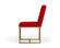 Modrest Barker - Modern Burnt Orange & Brush Gold Dining Chair (Set of 2) by VIG Furniture