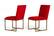 Modrest Barker - Modern Burnt Orange & Brush Gold Dining Chair (Set of 2) by VIG Furniture