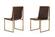 Modrest Dalton - Modern Brown Leatherette Dining Chair (Set of 2) by VIG Furniture