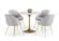 Modrest Collins - Glam White Marble & Gold Dining Table by VIG Furniture