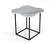 Modrest Aleidy - White Marble & Black Metal End Table by VIG Furniture