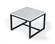 Modrest Baca - White Marble & Black Metal End Table by VIG Furniture