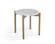 Modrest Denzel - White Marble & Gold End Table by VIG Furniture