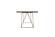 Modrest Marcia Modern Tobacco & Antique Brass Dining Table by VIG Furniture