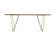 Modrest Marcia Modern Tobacco & Antique Brass Dining Table by VIG Furniture