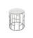 Modrest Silvan Modern Marble & Stainless Steel End Table by VIG Furniture