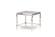 Modrest Agar Modern Glass & Stainless Steel End Table by VIG Furniture