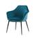 Modrest Wilson Modern Teal Velvet & Black Dining Chair by VIG Furniture