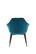 Modrest Wilson Modern Teal Velvet & Black Dining Chair by VIG Furniture