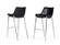 Modrest Hooper Modern Black Eco Leather Bar Stool (Set of 2) by VIG Furniture