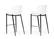 Modrest Ithaca Modern White Leatherette Bar Stool (Set of 2) by VIG Furniture