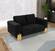 Divani Casa Georgia- Modern Velvet Glam Black Gold Loveseat by VIG Furniture