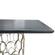 Modrest Natalie Modern Black Acacia & Antique Brass Dining Table by VIG Furniture