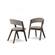 Modrest Grover - Modern Grey & Dark Wenge Dining Chair (Set of 2) by VIG Furniture
