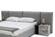 Nova Domus Maranello - Modern Grey Fabric Bed w/ Two Nightstands by VIG Furniture