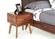 Modrest Marshall Mid-Century Modern Brown Fabric & Walnut Bedroom Set by VIG Furniture