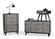 Nova Domus Panther Contemporary Grey & Black Nightstand by VIG Furniture