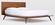 Modrest Carmen Mid-Century Modern Walnut Bed by VIG Furniture