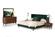 Nova Domus Durango Modern Green Fabric & Walnut Bed by VIG Furniture