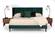 Nova Domus Durango Modern Green Fabric & Walnut Bed by VIG Furniture