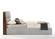 Modrest Dustin - Modern Grey Fabric & Walnut Trimmed Bed by VIG Furniture