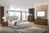 Modrest Dustin - Modern Grey Fabric & Walnut Trimmed Bed by VIG Furniture