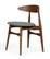 Modrest Prospect - Modern Grey Fabric & Walnut Dining Chair (Set of 2) by VIG Furniture