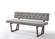 Modrest Jordan Modern Grey & Walnut Dining Bench by VIG Furniture