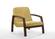 Modrest Bronson Mid-Century Modern Yellow & Walnut Accent Chair by VIG Furniture