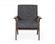 Modrest Candea Mid Century Walnut & Grey Accent Chair by VIG Furniture