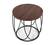 Modrest Strang Modern Walnut & Black Round End Table by VIG Furniture