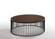 Modrest Bronson Modern Walnut & Black Round Coffee Table by VIG Furniture