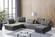 Divani Casa Ekron Modern Grey Fabric Modular Sectional Sofa by VIG Furniture