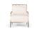 Divani Casa Ignacio - Glam White Velvet & Gold Accent Chair by VIG Furniture