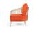 Modrest Loveland - Glam Orange Velvet Accent Chair by VIG Furniture