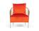 Modrest Loveland - Glam Orange Velvet Accent Chair by VIG Furniture