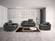Estro Salotti Evergreen Modern Black Italian Leather Sofa Set by VIG Furniture