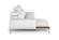 Estro Salotti Villeneuve - Modern White Italian Left Facing Chaise Sectional Sofa by VIG Furniture