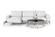 Estro Salotti Villeneuve - Modern White Italian Left Facing Chaise Sectional Sofa by VIG Furniture