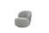 Divani Casa Allis - Glam Grey & Black Fabric Swivel Accent Chair by VIG Furniture
